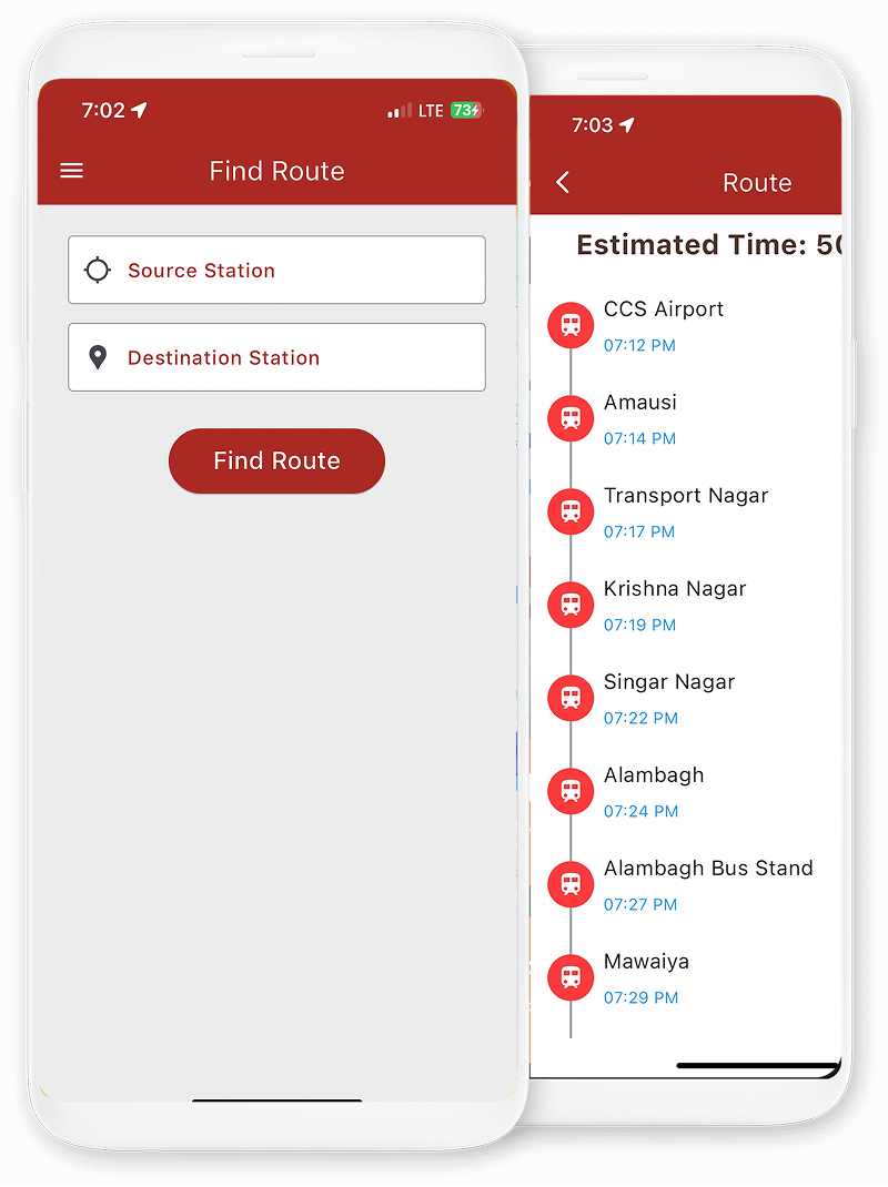 Lucknow Metro Route